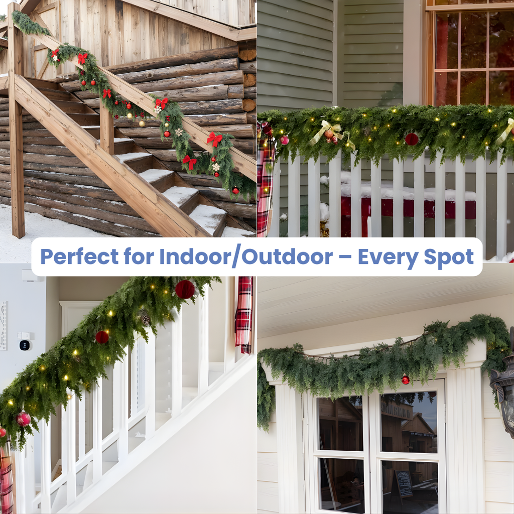 Pre-Lit Cedar Christmas Garland